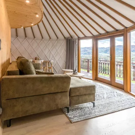 Gorski Glamping - Jurta Z Widokiem Lüks kamp alanı Tylmanowa